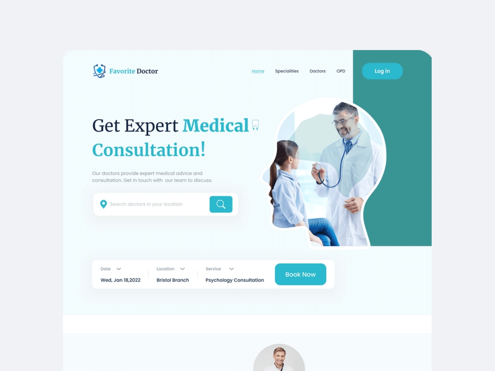 a screenshot of a medical consultation